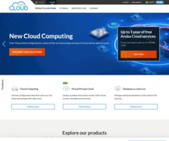 Arubacloud.com(Cloud Computing) Screenshot
