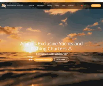 Arubaexclusiveboat.com(Aruba's Exclusive Yachts and Fishing Charters⚓) Screenshot