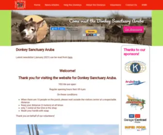 Arubandonkey.org(Donkey Sanctuary Aruba) Screenshot