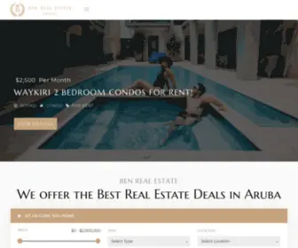 Arubarealestate.me(Aruba Boutique Real Estate & Property Management Company) Screenshot