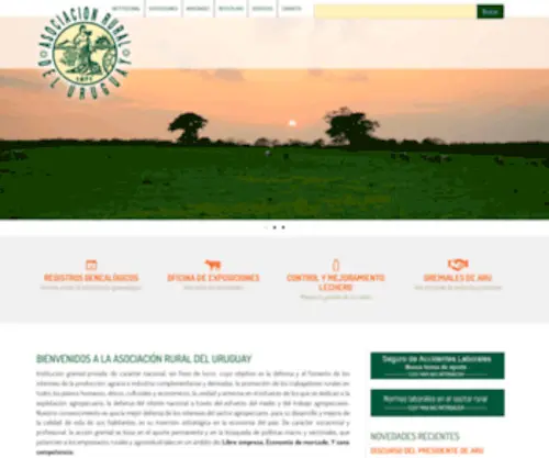 Aru.com.uy(Asociacion Rural del Uruguay) Screenshot