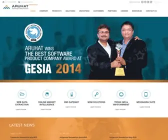 Aruhat.com(Technology Enabling Business) Screenshot