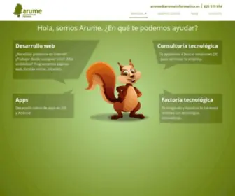 Arumeinformatica.es(Páginas web) Screenshot