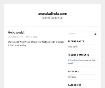 Arunakalinda.com(DIGITAL MARKETING) Screenshot