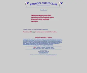 Arundelyachtclub.org(Arundel Yacht Club) Screenshot