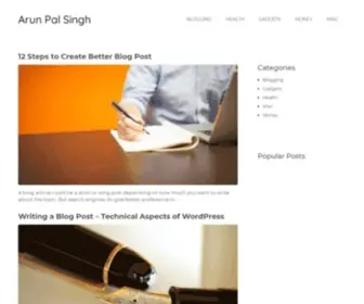 Arunpalsingh.com(Arun Pal Singh) Screenshot