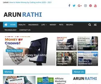 Arunrathi.com(By Arun Rathi) Screenshot