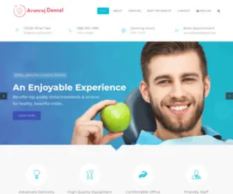 ArunrojDental.com(Arunroj Dental Clinic) Screenshot