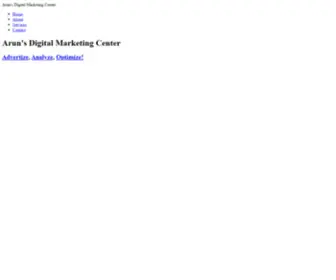 Arunsdigitalmarketingcenter.info(Arun's Digital Marketing Center) Screenshot