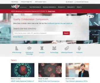 Aruplab.com(ARUP Laboratories) Screenshot