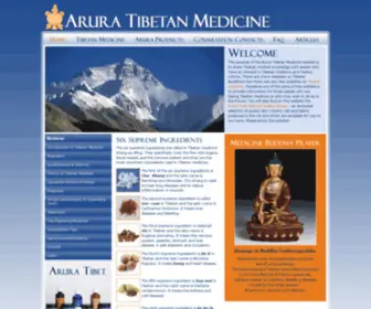 Aruratibetanmedicine.com(Arura Tibetan Medicine) Screenshot