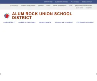 Arusd.org(Alum Rock Union School District) Screenshot