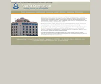 Arushacrownhotel.com(Arusha Crown Hotel) Screenshot