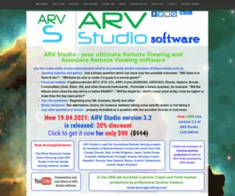 ARV-Studio.com(Associative Remote Viewing) Screenshot