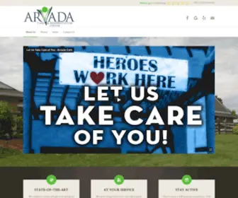 Arvadacare.com(Nursing Home) Screenshot