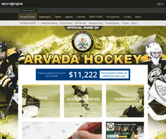 Arvadahockey.com(Arvada Hockey Association) Screenshot