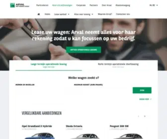 Arval.be(Lease uw wagen) Screenshot