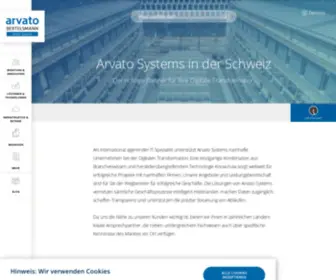 Arvato-SYstems.ch(Arvato Systems in der Schweiz) Screenshot