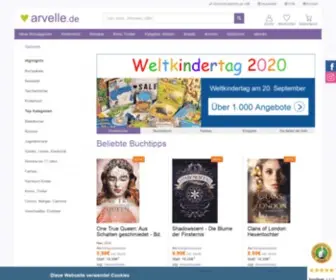 Arvelle.de(Onlineshop fÃŒr BÃŒcher) Screenshot