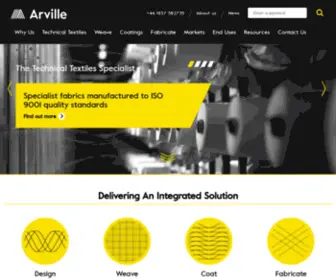 Arville.co.uk(The Technical Textiles Specialists) Screenshot