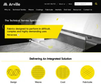 Arville.com(Technical Woven Fabric Development And Production) Screenshot