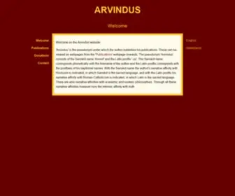Arvindus.com(Welcome) Screenshot