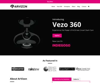 Arvizon.com(ArVizon is a company which deals in creating smart automotive solutions. Innovation) Screenshot