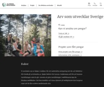 Arvsfonden.se(Söka stöd) Screenshot