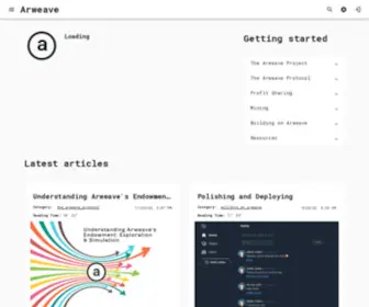Arwiki.wiki(Arweave Wiki) Screenshot