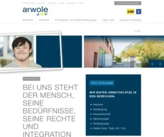 Arwole.ch(Stiftung für Menschen mit Behinderung in Sargans) Screenshot