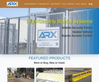 Arxperimeters.com(High security fence Rental) Screenshot