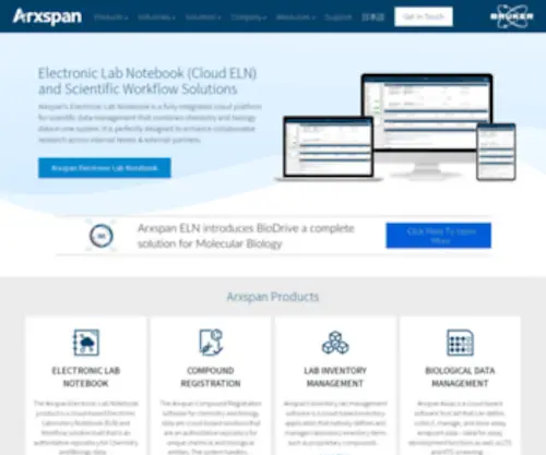 Arxspan.com(SciY Home) Screenshot