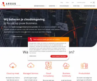 Arxus.eu(Wij beheren je cloudomgeving) Screenshot