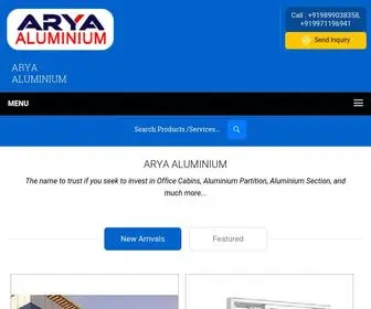 Aryaaluminium.com(ARYA ALUMINIUM) Screenshot