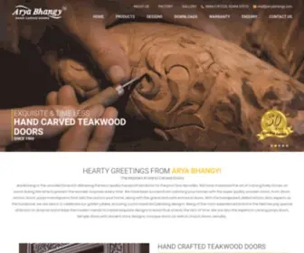 Aryabhangy.com(Best Teakwood Temple Doors) Screenshot