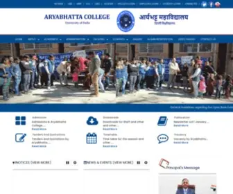 Aryabhattacollege.ac.in(Aryabhatta College) Screenshot