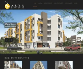 Aryadevelopers.net(Arya Developers) Screenshot