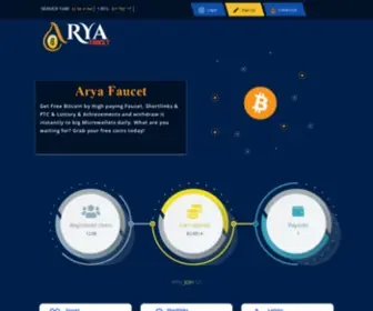 Aryafaucet.ir(Arya Faucet) Screenshot