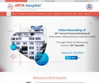 Aryahospital.com(Arya Hospital) Screenshot