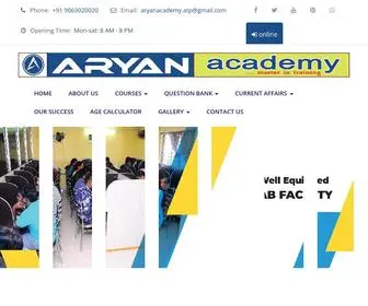 Aryanacademy.co(HTML5 Template) Screenshot