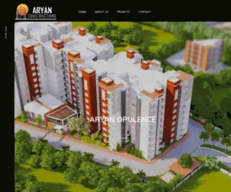 Aryanconstructions.com(Aryan Constructions) Screenshot