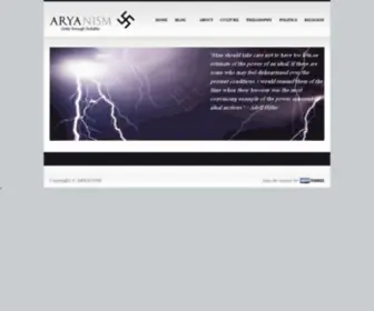 Aryanism.net(ARYANISM ) Screenshot