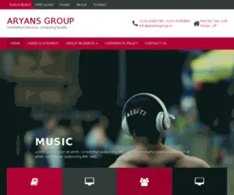 Aryansgroup.in(Aryans Group) Screenshot