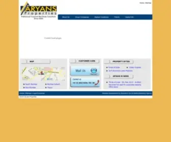 Aryansproperties.com(My Site) Screenshot