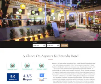 Aryatarakathmanduhotel.com(More Than Just a Boutique Hotel) Screenshot