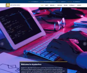 Aryatechno.com(Software development) Screenshot