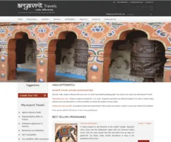 Aryavrittravels.com(Tour packages and Operator in India) Screenshot