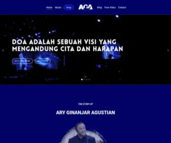 Aryginanjar.com(Ary Ginanjar Agustian ESQ) Screenshot