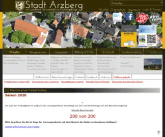 Arzberg.de(Stadt Arzberg) Screenshot