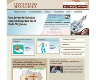 Arzcorrientes.com.ar(Arzobispado de Corrientes) Screenshot